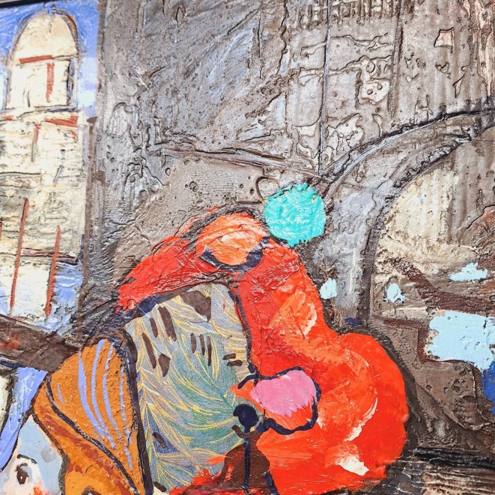 Cuadro al óleo ”Venecia” de Otto Stawi Karlsruhe, 1960 - 1970
