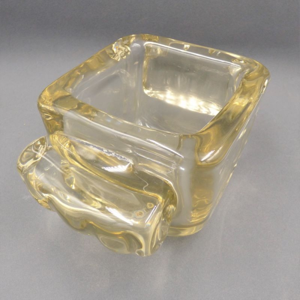 Fuente art déco de cristal de Schneider, Francia, 1920 - 1930
