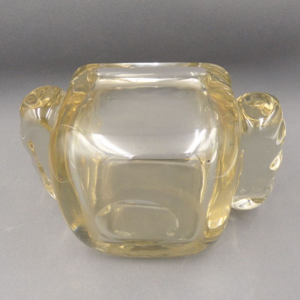Fuente art déco de cristal de Schneider, Francia, 1920 - 1930