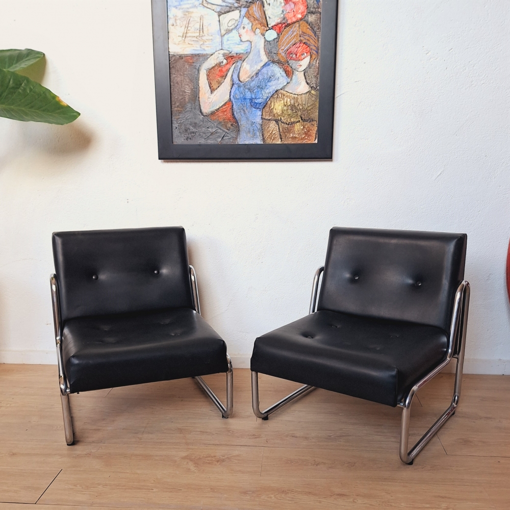Tres sillones vintage de Soto Leon, 1960 - 1970