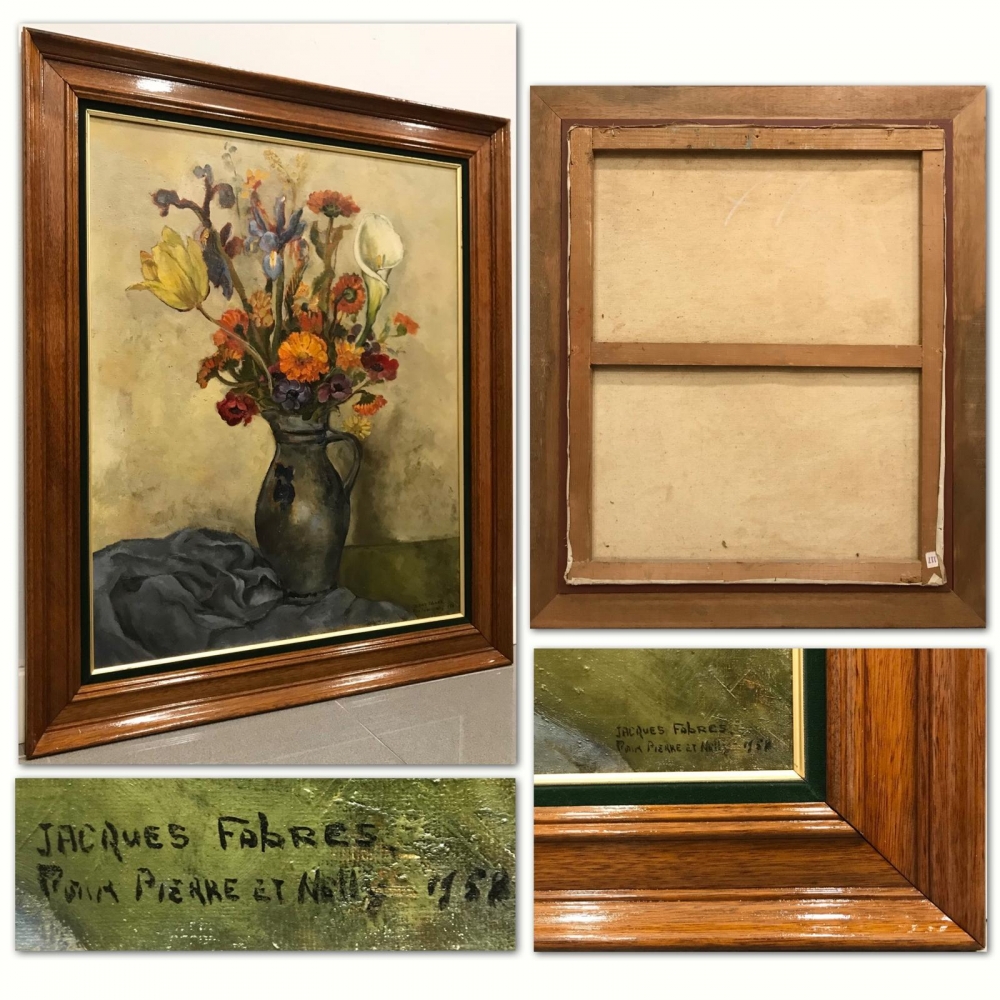 ”Nature Morte aux Fleurs Variées”, Jacques Fabres (ca 1900), 1958