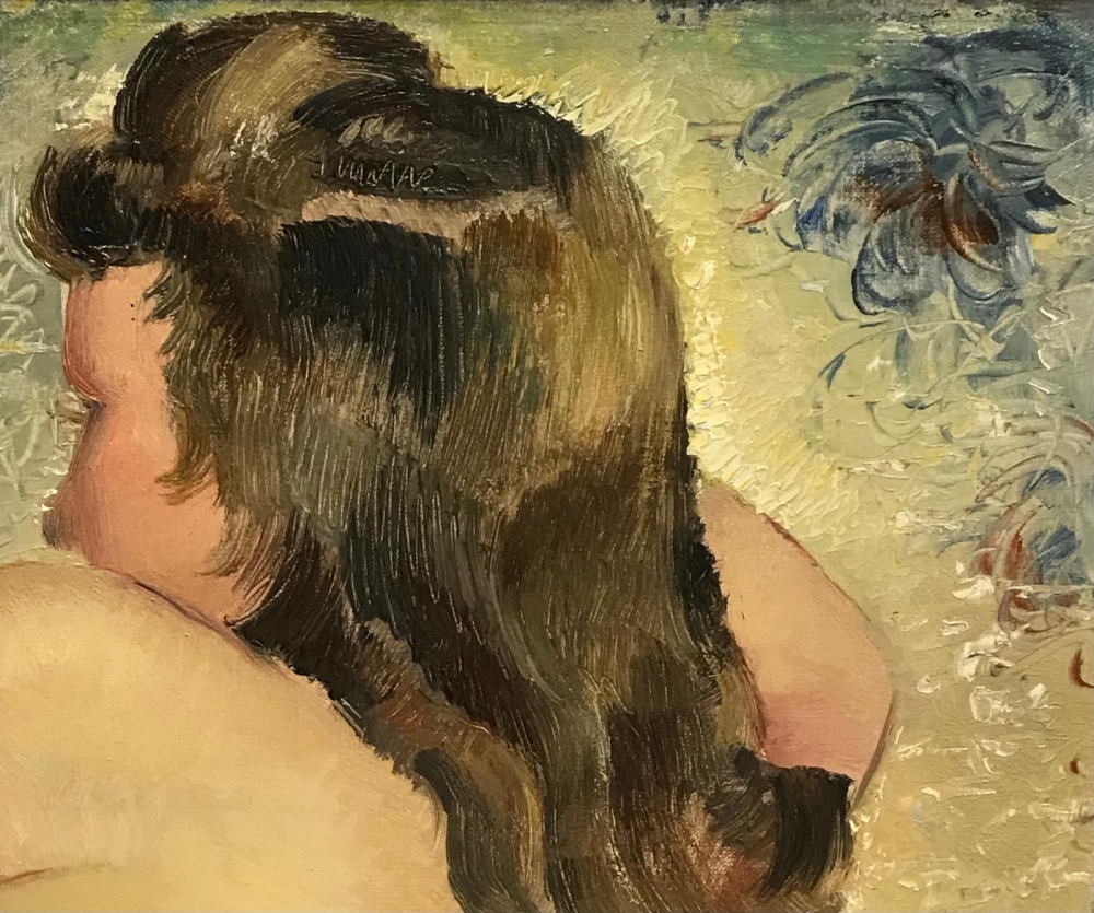 \"Reposo Contemplativo entre Flores\", Henricus Franciscus Petrus Antheunis (1905-1975), primera mitad del siglo XX 