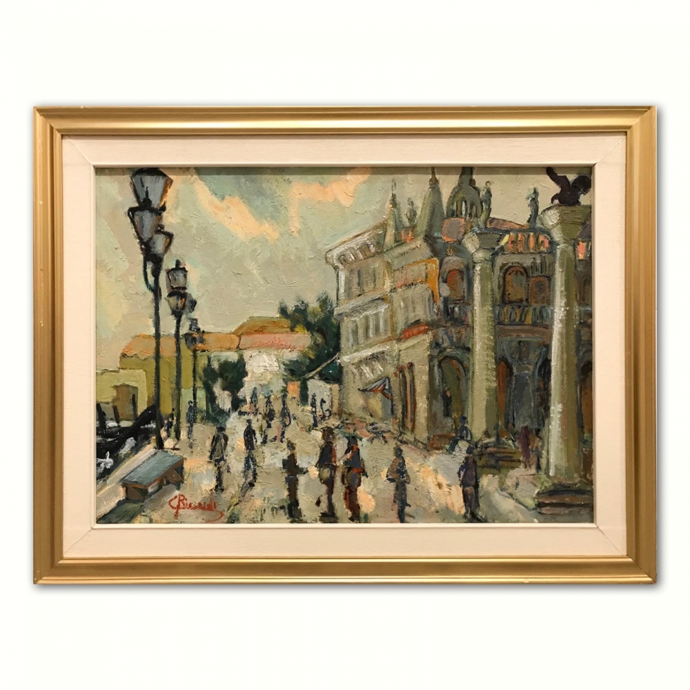 “Piazzetta di San Marco verso il Bacino, Venezia”, Escuela italiana, años 40-50 del s. XX