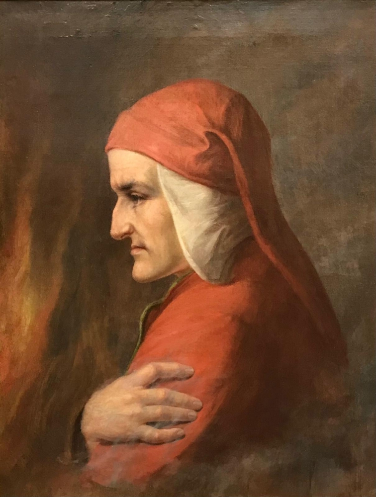 “Dante Alighieri nell’Inferno”, escuela toscana, siglo XIX
