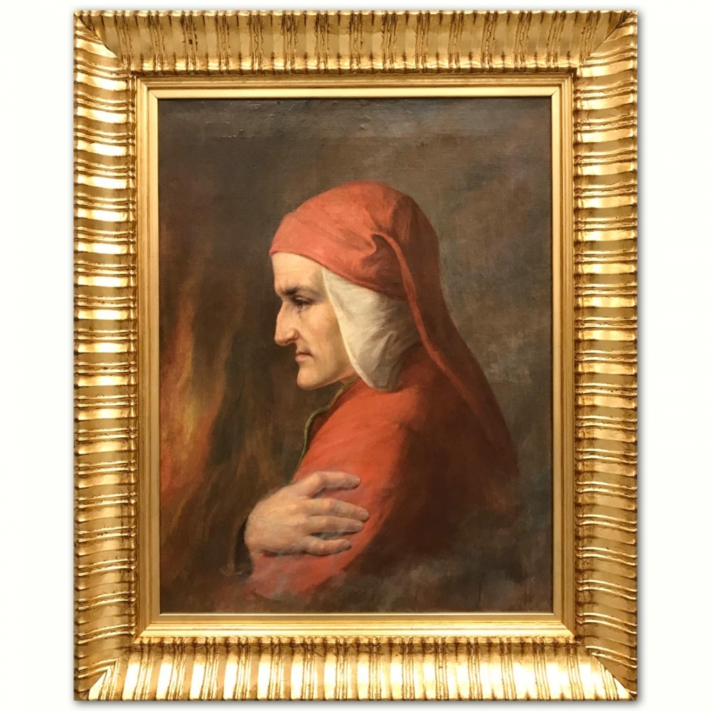 “Dante Alighieri nell’Inferno”, escuela toscana, siglo XIX