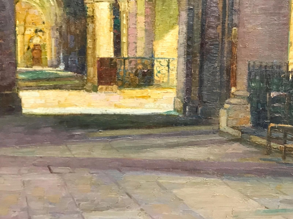 “Intérieur de la Cathédrale Notre Dame de Reims”, Pierre Gaston Rigaud (1874-1939),1910