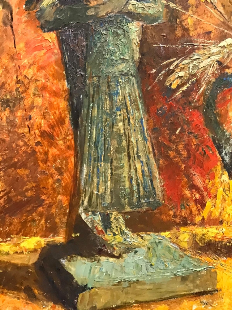 “Naturaleza Muerta con Ushabti y Jarrón”, Virginie Cokelberghs (1893-1967), ca. 1945