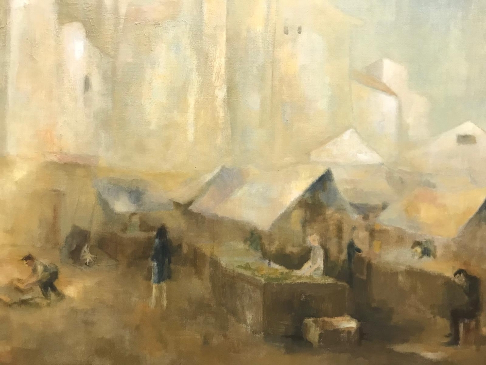 ”Mercado en Altea”, José García Torres (1934-?), 1973