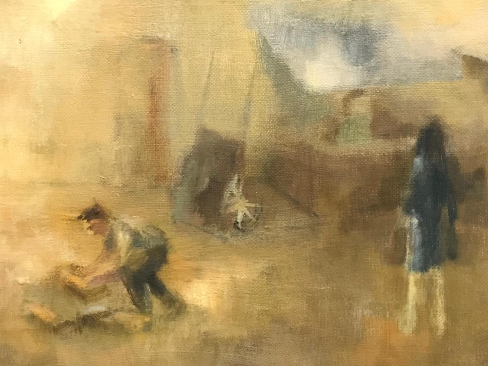 ”Mercado en Altea”, José García Torres (1934-?), 1973