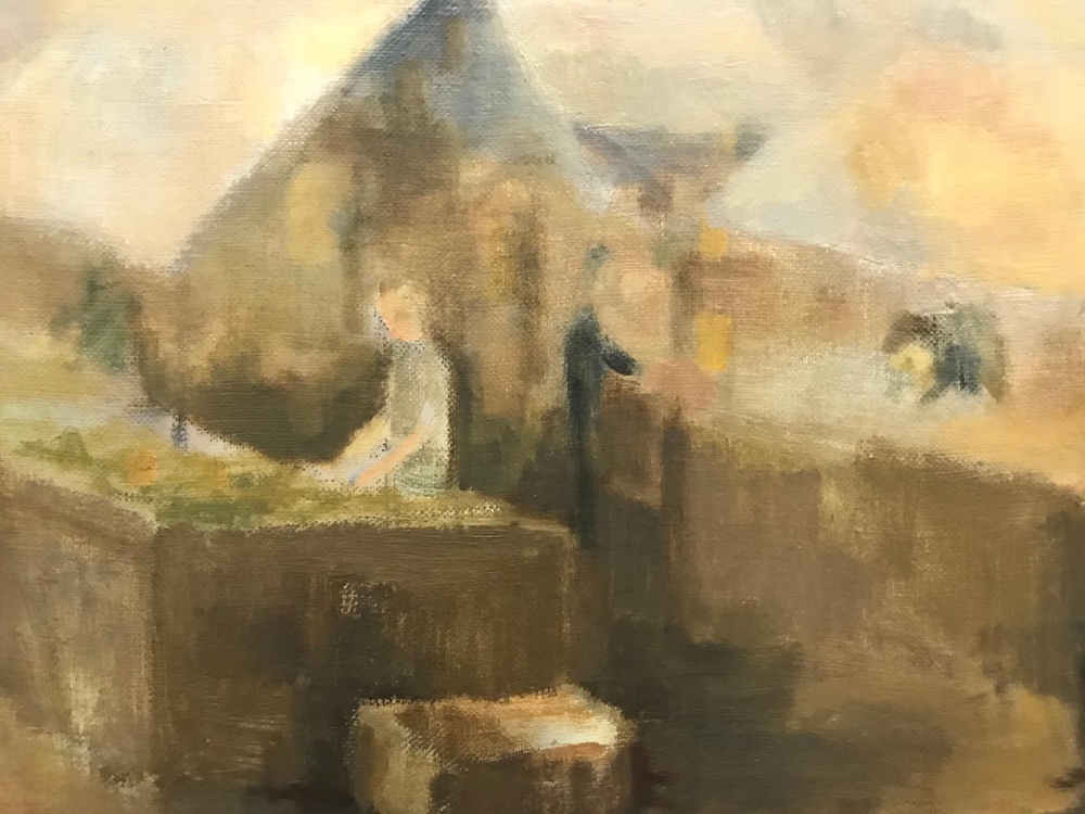 ”Mercado en Altea”, José García Torres (1934-?), 1973