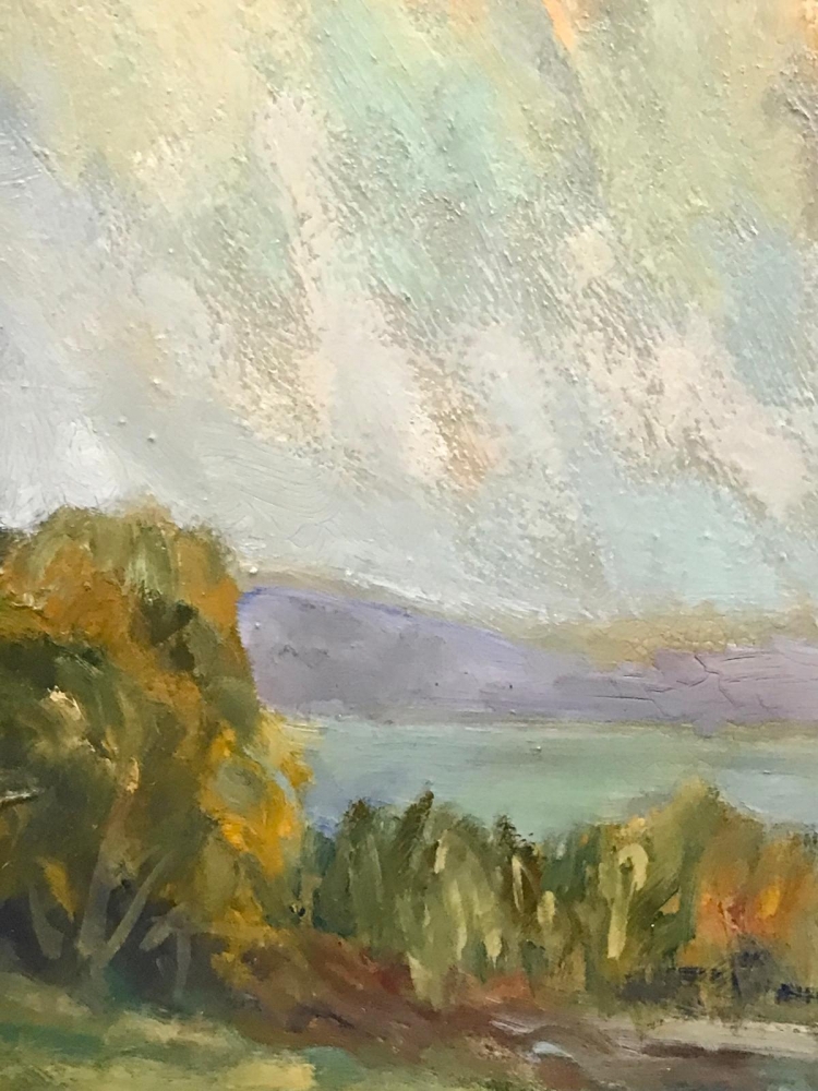 \"Paisaje con Casa junto al Lago\", Guido Frick (1947), 1976