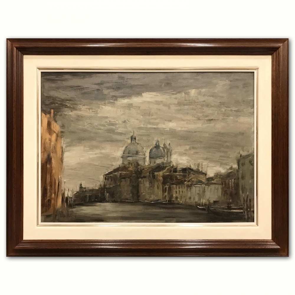 “Venecia – Santa Maria della Salute desde el Gran Canal”, Josep Cruañas Fages (1942), 1985