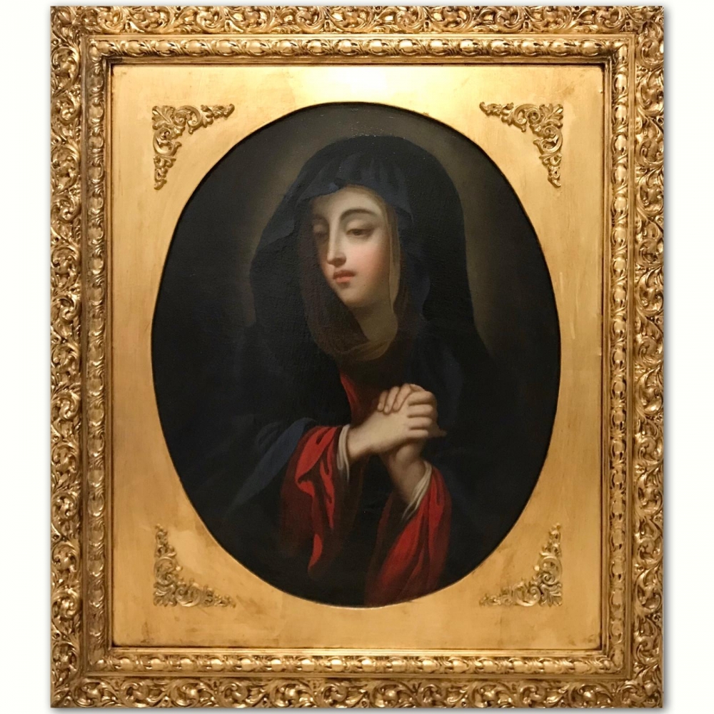 ”Madonna Orante”, escuela italiana del siglo XVII