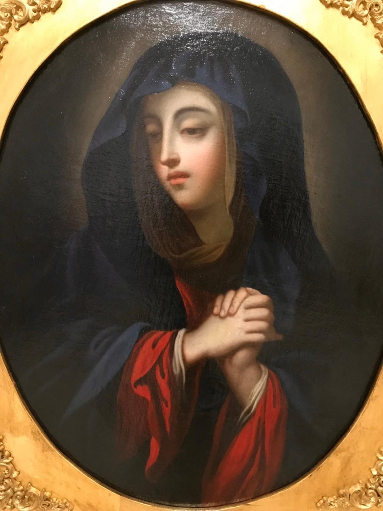 ”Madonna Orante”, escuela italiana del siglo XVII