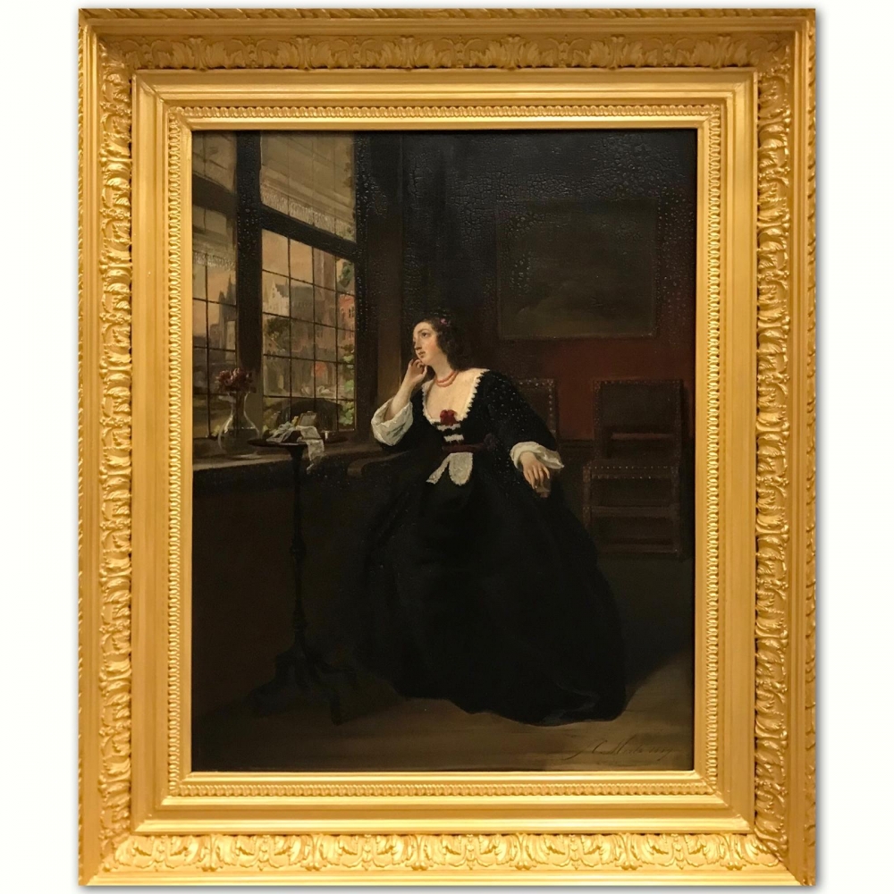 “Het Wachten”, Johannes Cornelis Mertz (1819-1891), 1859