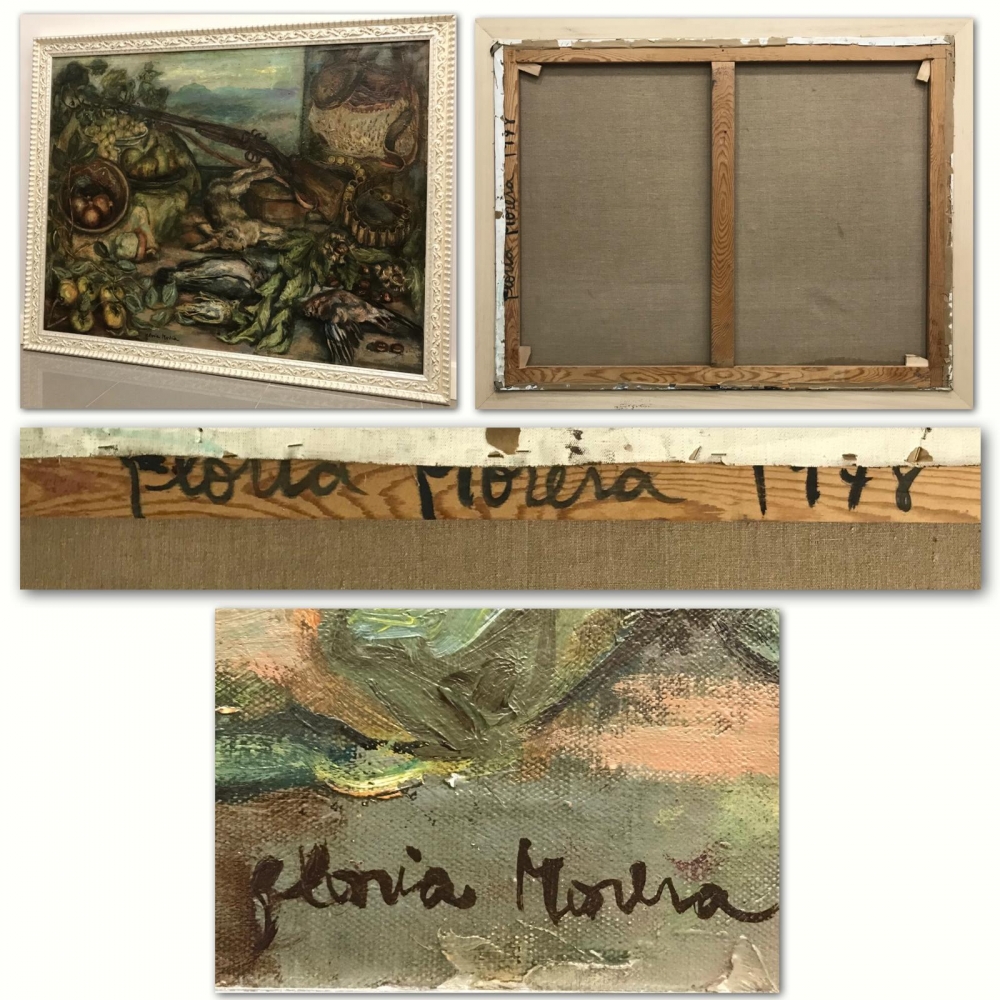 “Bodegón de Caza”, óleo sobre lienzo, Glòria Morera Font (1938), 1978
