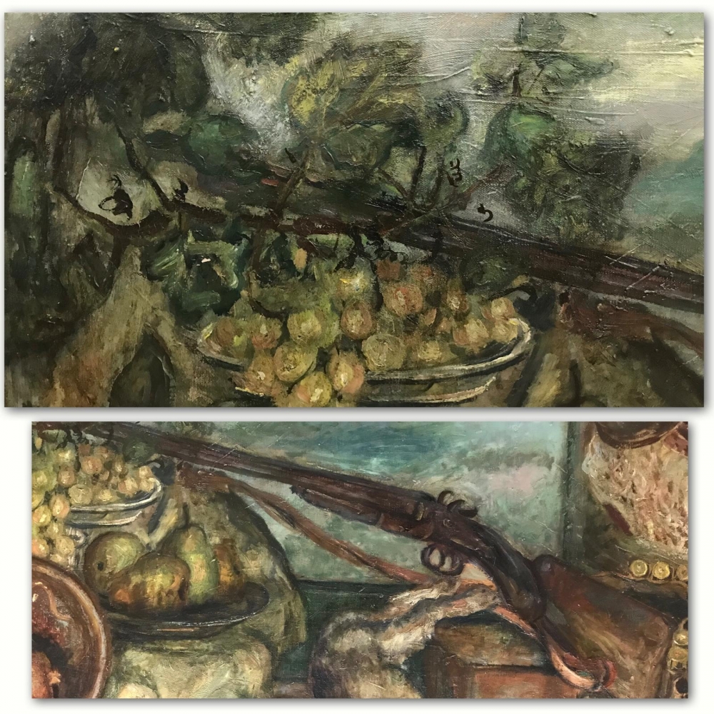 “Bodegón de Caza”, óleo sobre lienzo, Glòria Morera Font (1938), 1978