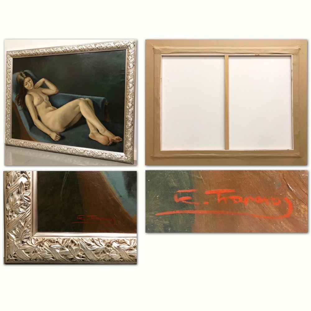 ”Desnudo en el Diván”, Enric Trapero Ballestero (ca.1920), años 60-70 del siglo XX