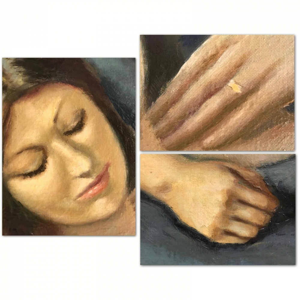 ”Desnudo en el Diván”, Enric Trapero Ballestero (ca.1920), años 60-70 del siglo XX