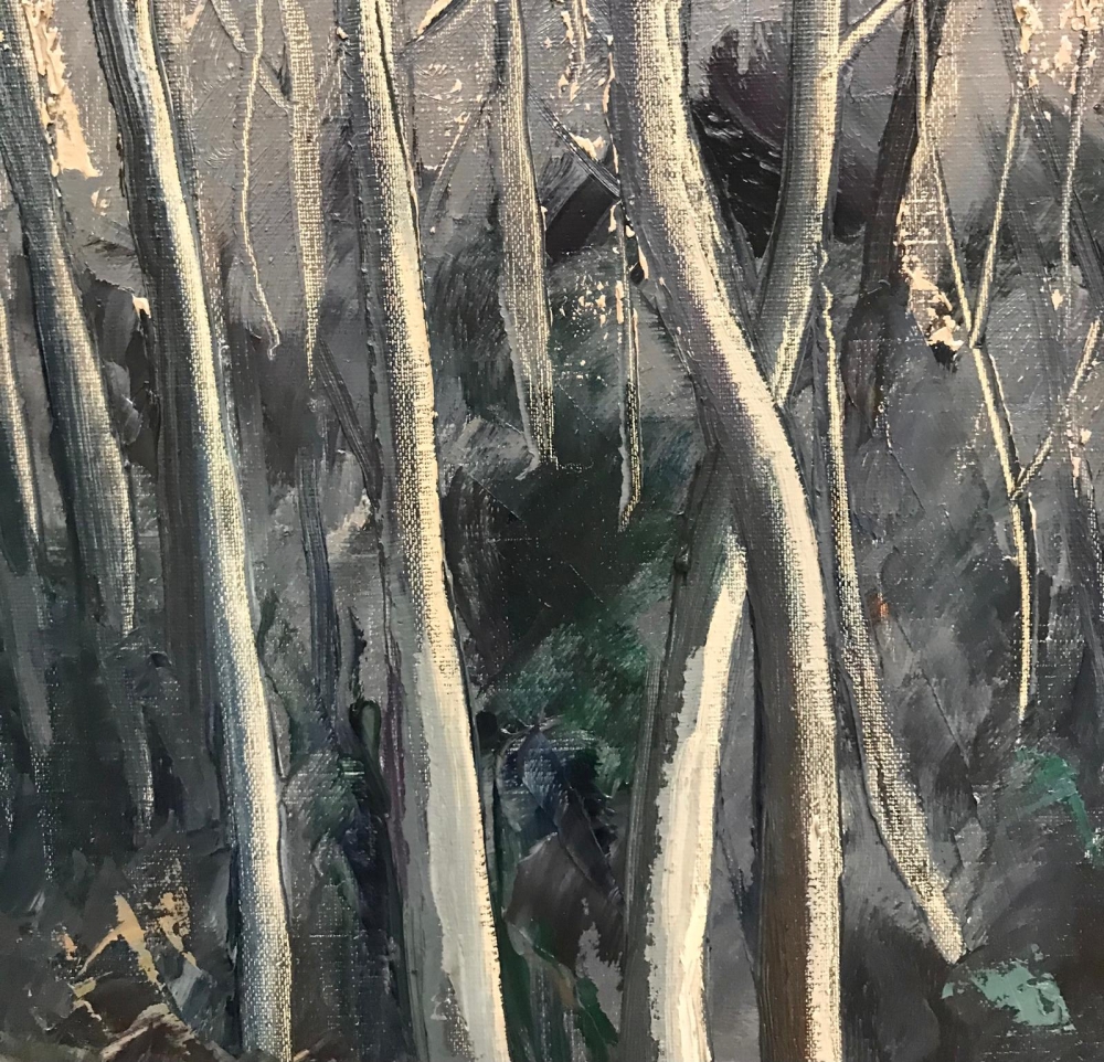 ”Paisaje Otoñal Lacustre”, Adolfo Francés Asencio (1912-2003), años 80 del siglo XX 