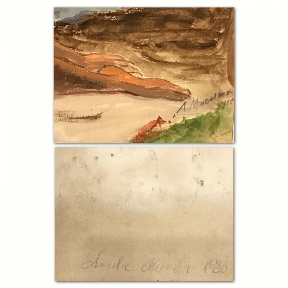 ”Femme Nue au Bord d'un Lac”, Amédée Muselier (1877-1949), 1930