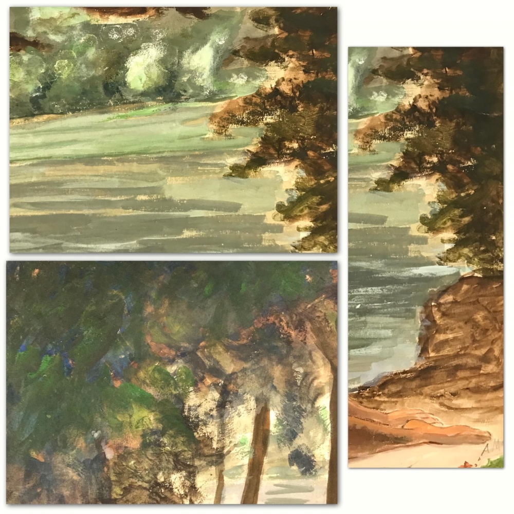 ”Femme Nue au Bord d'un Lac”, Amédée Muselier (1877-1949), 1930