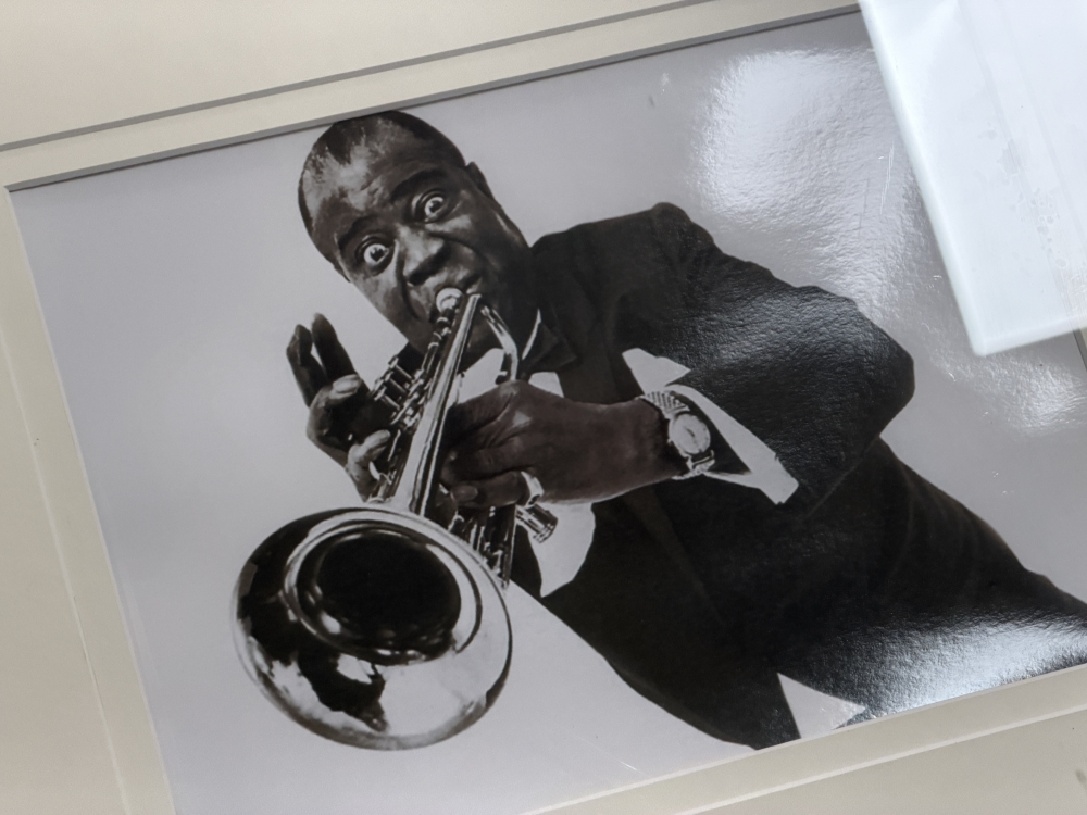 Louis Armstrong, LP firmado, Ambassador Satch, Columbia CL 840, R772
