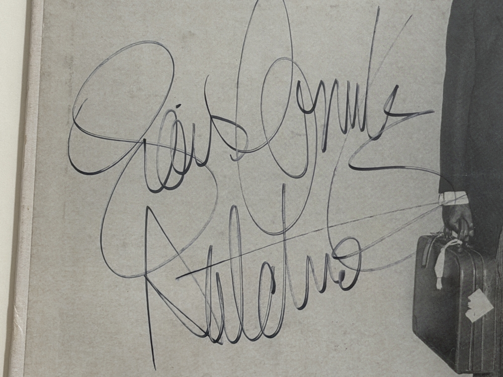 Louis Armstrong, LP firmado, Ambassador Satch, Columbia CL 840, R772