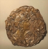 Relieve Art Nouveau de pared bronceado, 1900 - 1920