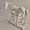 Caballos de cerámica de A. Wagner para la Karlsruher Majolika, 1963
