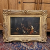 Óleo sobre tabla, “Escena de género”, escuela holandesa, siglo XIX, Países Bajos