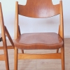 Dos sillas vintage plegables de Egon Eiermann para Wilde & Spieth, 1950 - 1960