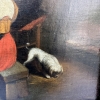 Óleo sobre tabla, “Escena de género”, escuela holandesa, siglo XIX, Países Bajos