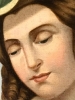 \"Joven con Palomas Capuchinas en Óvalo\", escuela italiana del siglo XVIII