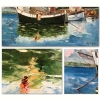 ”Tartane à Antibes”, Victor Bruzac (1895-1977), años 50-60 del siglo XX