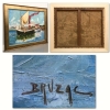 ”Tartane à Antibes”, Victor Bruzac (1895-1977), años 50-60 del siglo XX