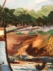 ”Tartane à Antibes”, Victor Bruzac (1895-1977), años 50-60 del siglo XX