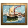 ”Tartane à Antibes”, Victor Bruzac (1895-1977), años 50-60 del siglo XX