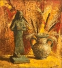 “Naturaleza Muerta con Ushabti y Jarrón”, Virginie Cokelberghs (1893-1967), ca. 1945