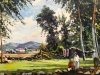 ”Paisaje Campestre con Personajes junto al Río”, Herminia Reverter Santasusagna (1945), 1972