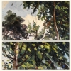”Paisaje Campestre con Personajes junto al Río”, Herminia Reverter Santasusagna (1945), 1972