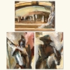 “Apoteosis de Cervantes”, escuela europea de mediados del siglo XX