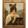 “Jeune Demoiselle Lisant”, Alexandre Dubiez (1873-1921), escuela de Lyon, finales del siglo XIX