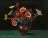 ”Still Life with Red and Yellow Poppies in a Vase”, Philip Naviasky (1894-1983), años 20-30 del siglo XX