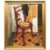 “Muñeca Descansando en Silla Roja”, T.González, años 50-60 del siglo XX 