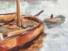 ”Scène Portuaire au Clocher Gothique”, Fremaux, años 60-70 del siglo XX