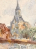 ”Scène Portuaire au Clocher Gothique”, Fremaux, años 60-70 del siglo XX