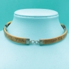Collar scrimshaw en hueso de ballena “Whaler Iris”, siglo XIX