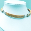 Collar scrimshaw en hueso de ballena “Whaler Iris”, siglo XIX