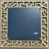 David Marshall espejo brutalista, vintage, modelo Laberinto en bronce, 1980s